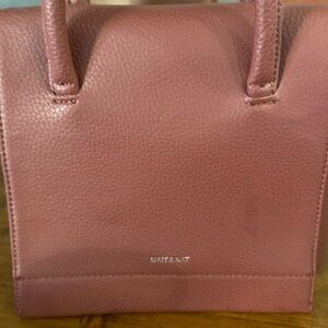 Matt&nat. Vegan leather bag. Messenger style with structure.  Small satchel